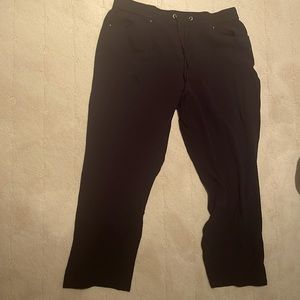 Black pants gold details